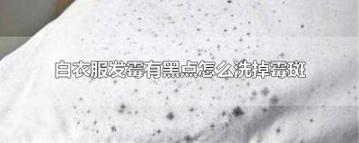 ​白衣服发霉有黑点怎么洗掉霉斑