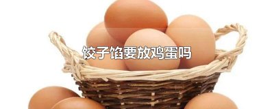 ​饺子馅要放鸡蛋吗