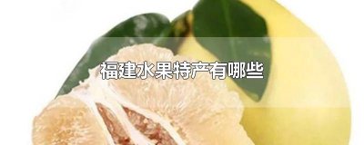 ​福建水果特产有哪些