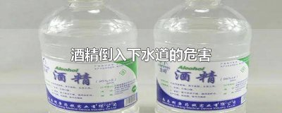 ​酒精倒进下水道有危害吗视频 酒精倒进下水道有危害吗图片