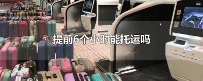 ​提前6个小时能托运吗汽车上海 提前6个小时能托运吗汽车行李